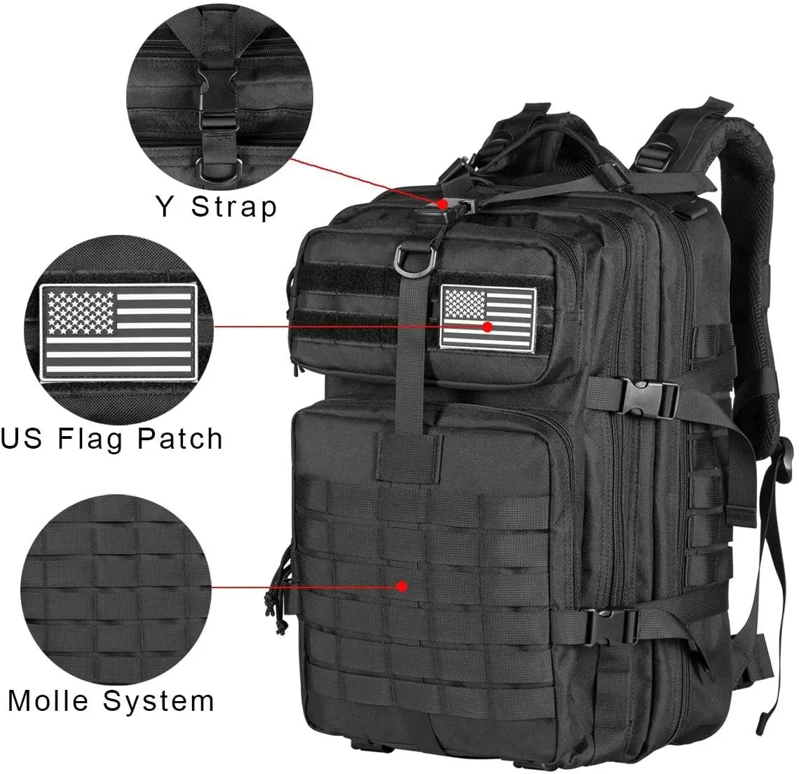 mochila tactica 30/45L